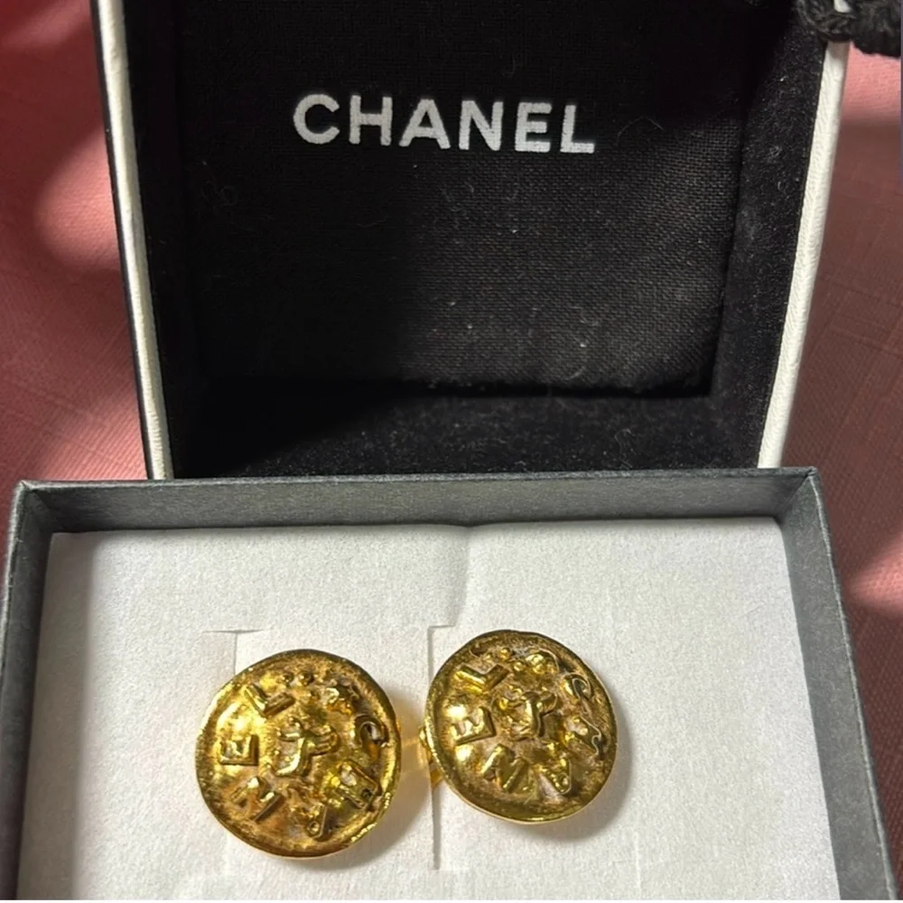 Chanel Lion Clip On Earrings